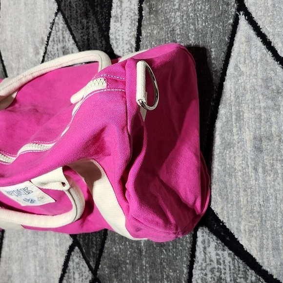 VINTAGE VS PINK 2010 CANVAS LOVE PINK LARGE TRAVEL DUFFEL BAG - Picture 8 of 13